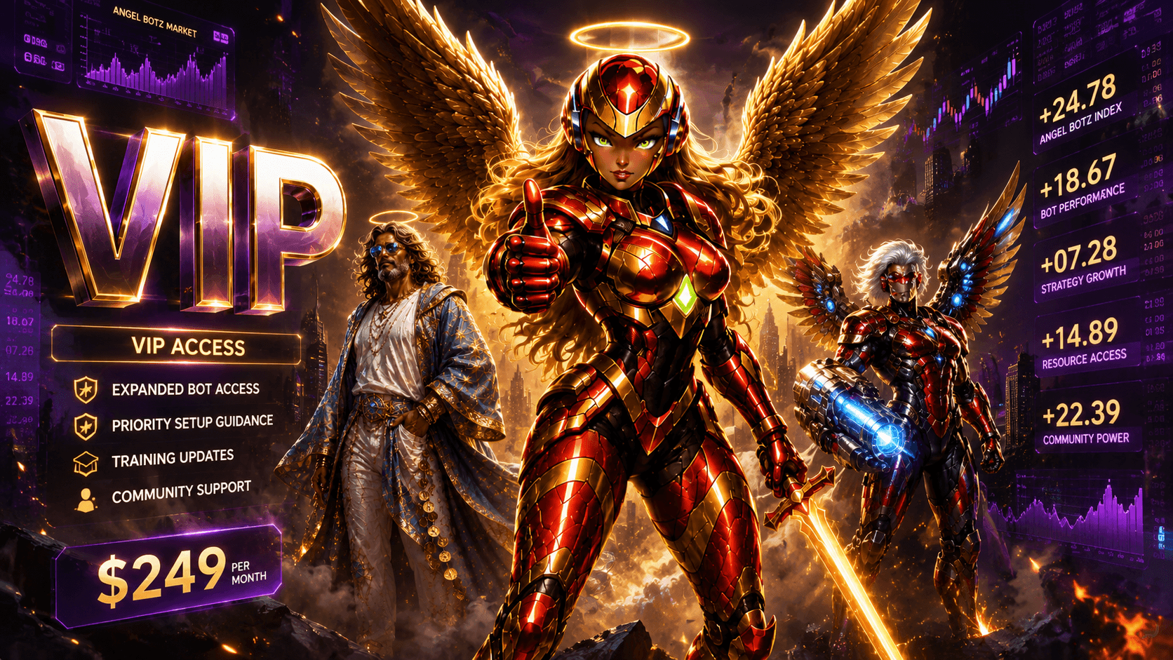 VIP membership Angel artwork